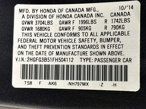 Used 2015 Honda Civic LX image 35