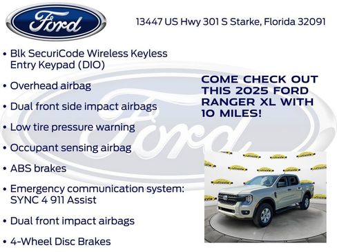New 2025 Ford Ranger XL image 20