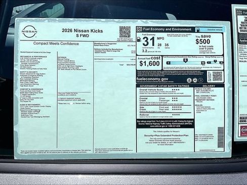New 2026 Nissan Kicks S FWD image 12
