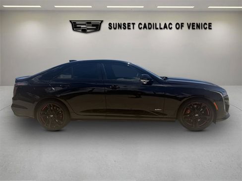 Certified 2025 Cadillac CT4 V w/ LPO, Red Accent Package RWD image 2