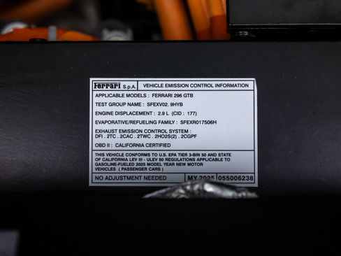 Certified 2025 Ferrari 296 GTB RWD image 13