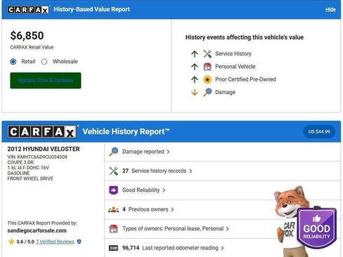 Used 2012 Hyundai Veloster image 2