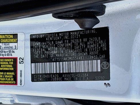 Used 2021 Toyota Camry SE w/ Audio Upgrade Package FWD image 31