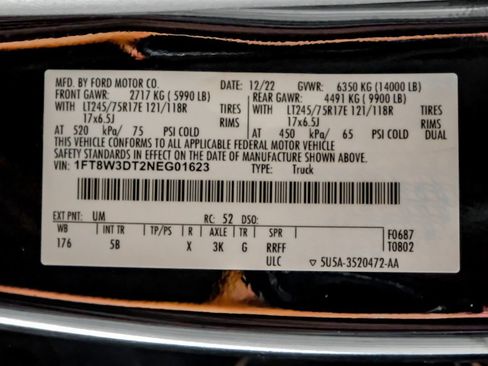 Used 2022 Ford F350 Lariat w/ Lariat Ultimate Package AWD/4WD image 66