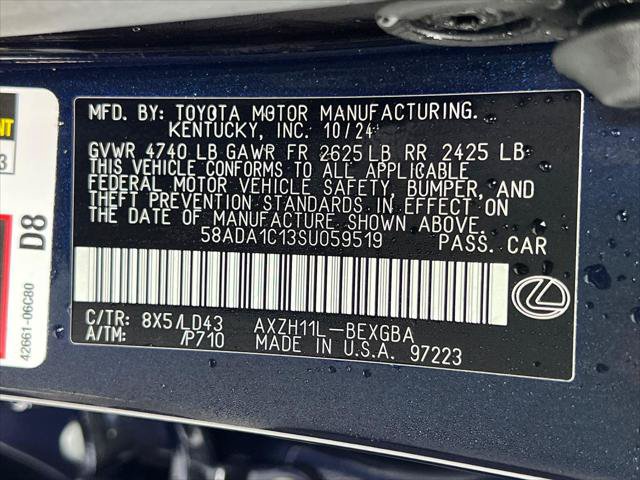 Certified 2025 Lexus ES 300h w/ Premium Package FWD image 35