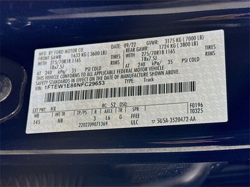 Used 2022 Ford F150 Tremor w/ Equipment Group 402A High image 31