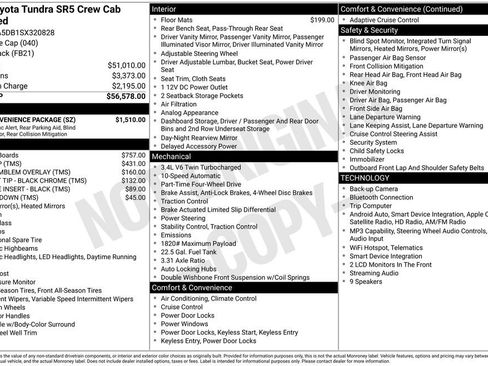 Used 2025 Toyota Tundra SR5 w/ SR5 Convenience Package AWD/4WD image 40