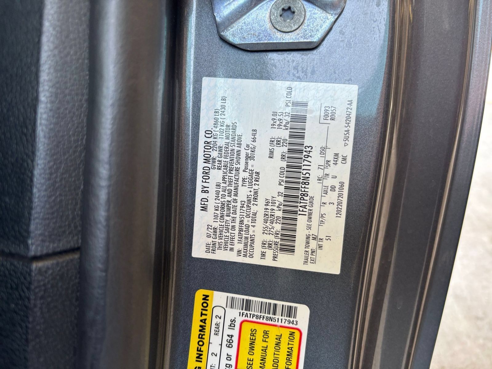 Used 2022 Ford Mustang GT Premium w/ GT Performance Package RWD image 28