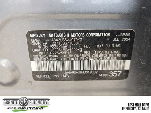 Used 2024 Mitsubishi Outlander Sport SE AWD/4WD image 30