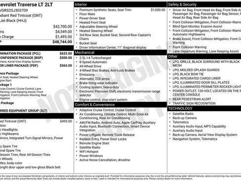 New 2025 Chevrolet Traverse LT w/ LPO, Illumination Package image 4