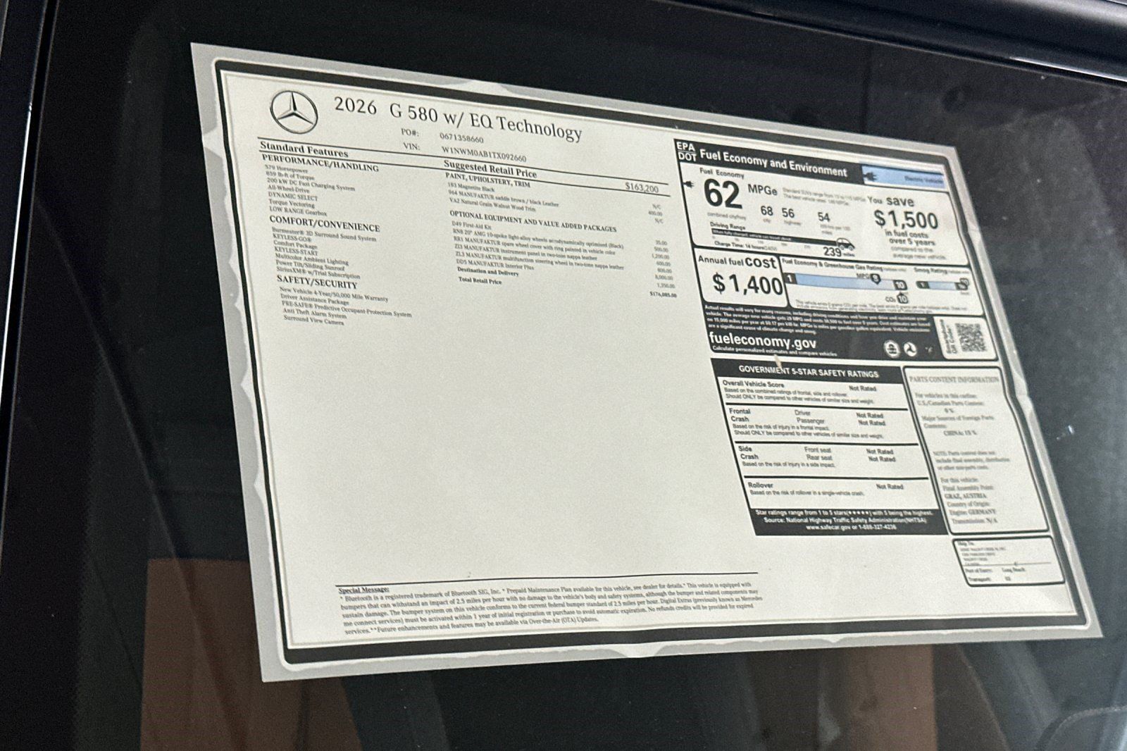 New 2026 Mercedes-Benz G 580 w/ EQ Technology image 30