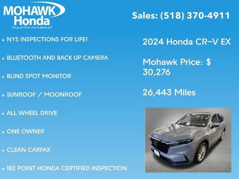Certified 2024 Honda CR-V EX image 8