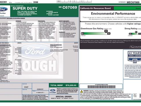 Certified 2021 Ford F350 Lariat w/ Lariat Ultimate Package image 3