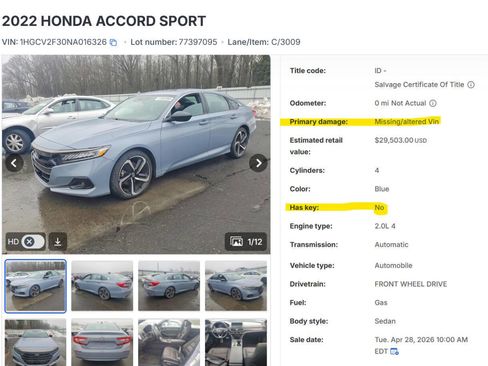 Used 2022 Honda Accord Sport image 57