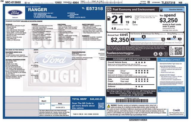 New 2026 Ford Ranger XLT AWD/4WD image 8