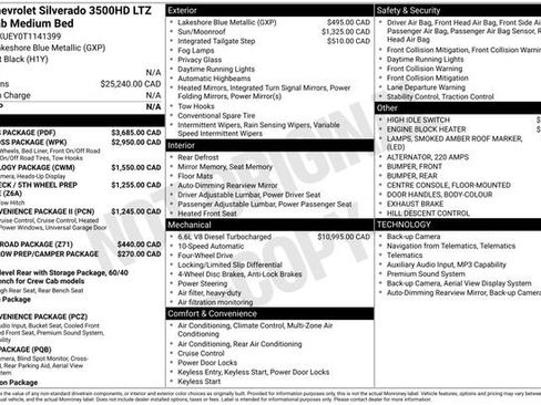 New 2026 Chevrolet Silverado 3500 LTZ w/ LTZ Plus Package image 78