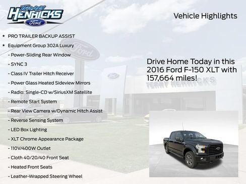 Used 2016 Ford F150 XLT w/ Equipment Group 302A Luxury AWD/4WD image 4