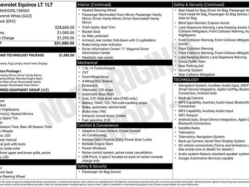 Used 2025 Chevrolet Equinox LT w/ Safety and Technology Package FWD image 6