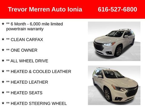 Used 2021 Chevrolet Traverse Premier w/ LPO, Floor Liner Package AWD/4WD image 8