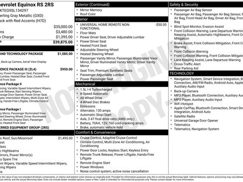 Used 2025 Chevrolet Equinox RS w/ Safety and Technology Package AWD/4WD image 2