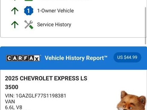 Used 2025 Chevrolet Express 3500 LS w/ Chrome Appearance Package image 4