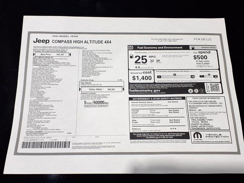 Certified 2022 Jeep Compass High Altitude image 18