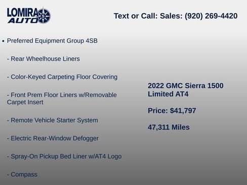 Used 2022 GMC Sierra 1500 AT4 w/ AT4 Preferred Package AWD/4WD image 7