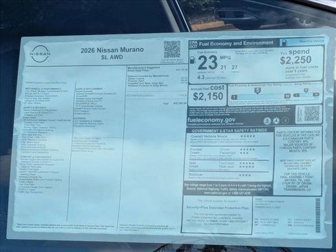 New 2026 Nissan Murano SL AWD/4WD image 17