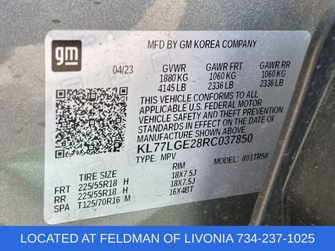 Certified 2024 Chevrolet Trax RS w/ Sunroof Package FWD image 32