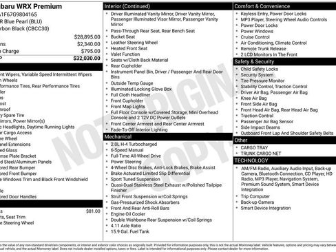 Used 2016 Subaru WRX Premium image 6