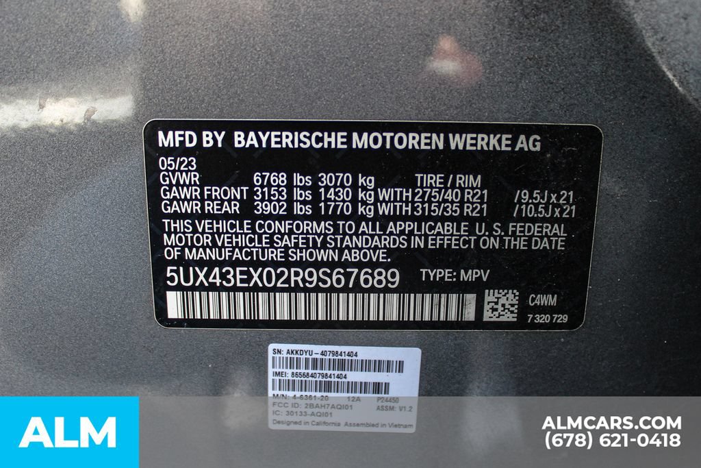 Used 2024 BMW X6 M60i w/ Executive Package AWD/4WD image 38