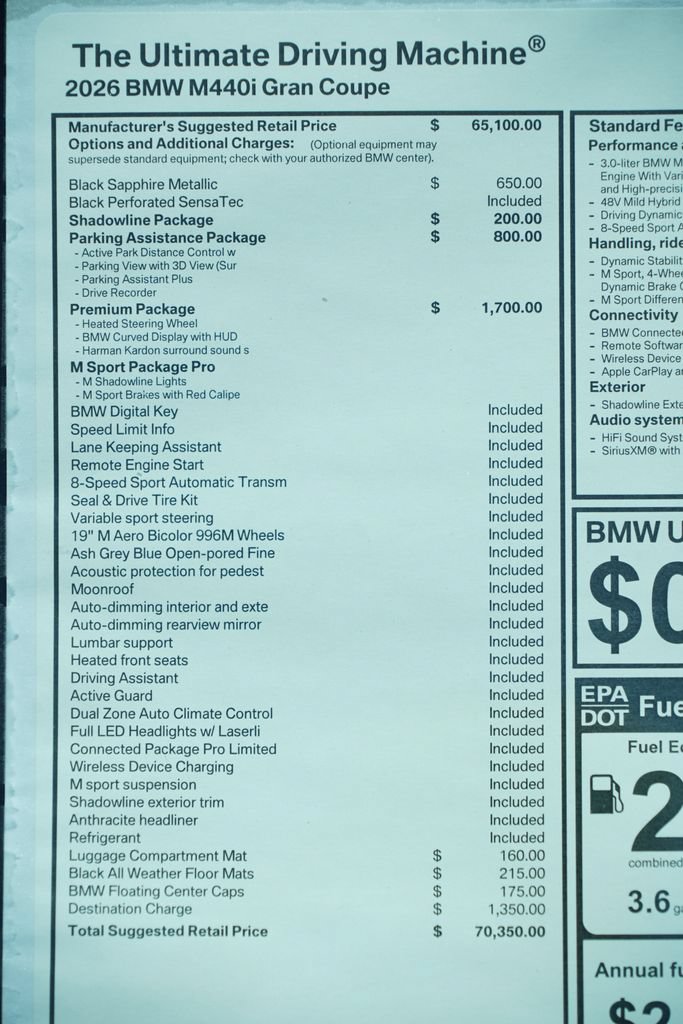 New 2026 BMW M440i w/ Premium Package RWD image 8