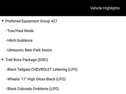 Used 2022 Chevrolet Colorado Z71 w/ Trail Boss Package