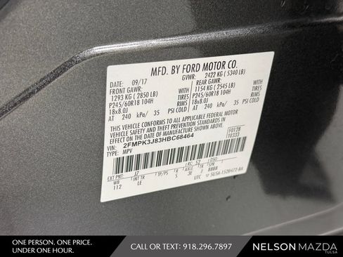 Used 2017 Ford Edge SEL w/ Equipment Group 201A FWD image 53