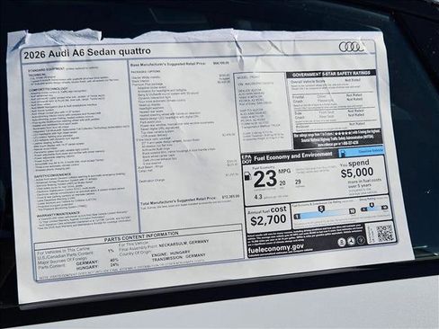 New 2026 Audi A6 Premium Plus image 17