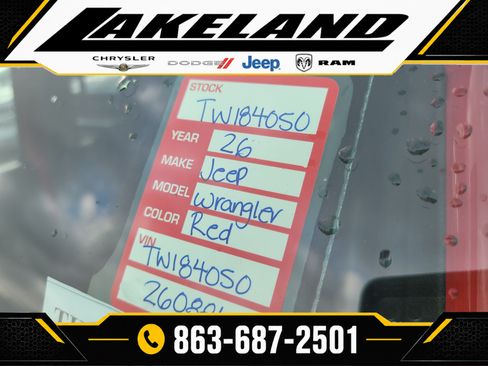 Used 2026 Jeep Wrangler Unlimited Sport AWD/4WD image 10