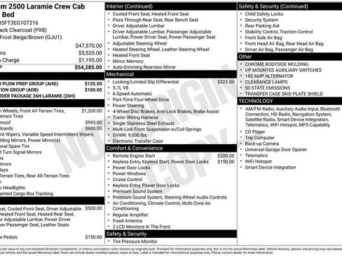 Used 2014 RAM 2500 Laramie w/ HD Snow Plow Prep Group AWD/4WD image 7