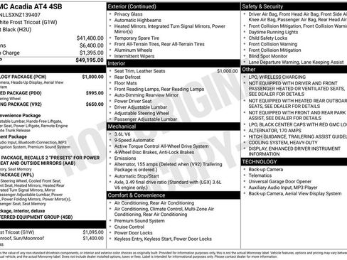 Used 2022 GMC Acadia AT4 w/ Technology Package image 43