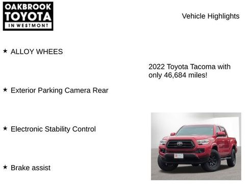 Certified 2022 Toyota Tacoma SR AWD/4WD image 7