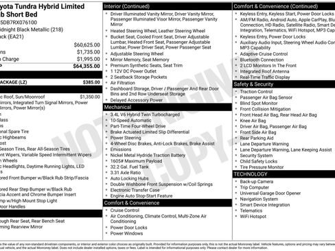 Used 2024 Toyota Tundra Limited w/ Power Package AWD/4WD image 32