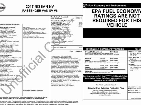 Used 2017 Nissan NV 3500 SV w/ SV Technology Package image 2