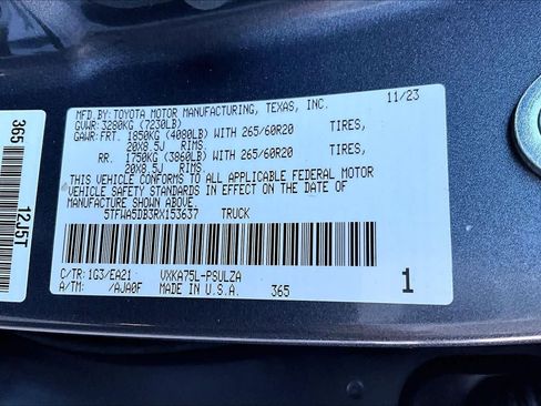 Used 2024 Toyota Tundra Limited w/ TRD Off-Road Package image 34