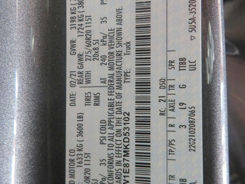 Used 2021 Ford F150 Lariat w/ Equipment Group 502A High AWD/4WD image 79