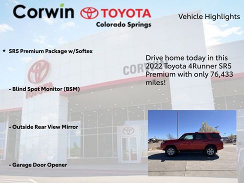 Used 2022 Toyota 4Runner SR5 Premium AWD/4WD image 6
