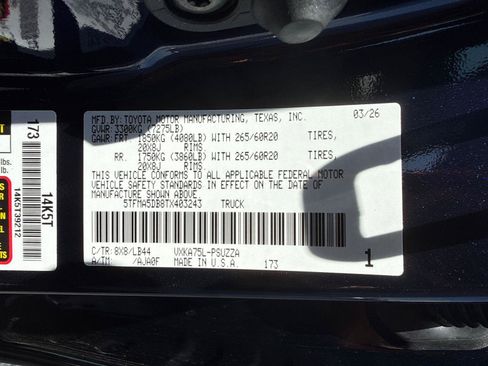 Used 2026 Toyota Tundra 1794 Edition AWD/4WD image 34