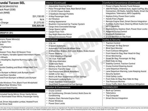 Used 2024 Hyundai Tucson SEL image 41