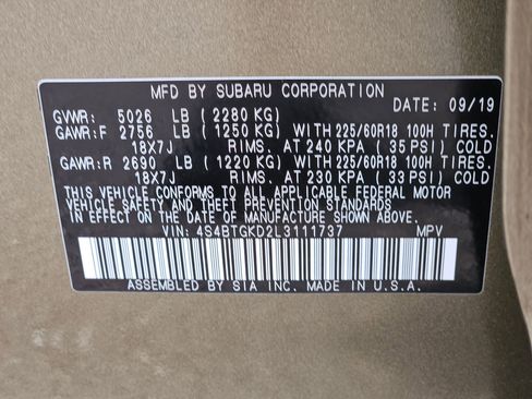 Used 2020 Subaru Outback Onyx Edition XT w/ Tech Package 2 image 25