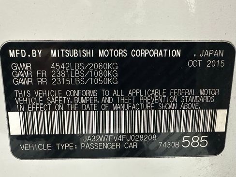 Used 2015 Mitsubishi Lancer Evolution Final Edition AWD/4WD image 11