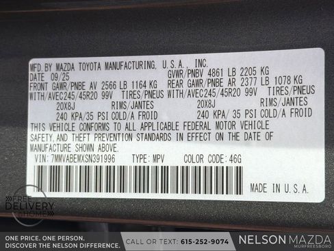 Certified 2025 MAZDA CX-50 AWD 2.5 S w/ Weather Package image 29