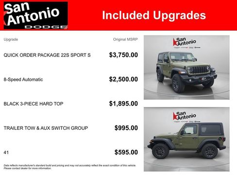 New 2026 Jeep Wrangler Sport AWD/4WD image 6